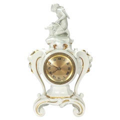 Rosenthal Jugendstil Porcelain Clock with the Goddess Diana (Artemis) the Hunter