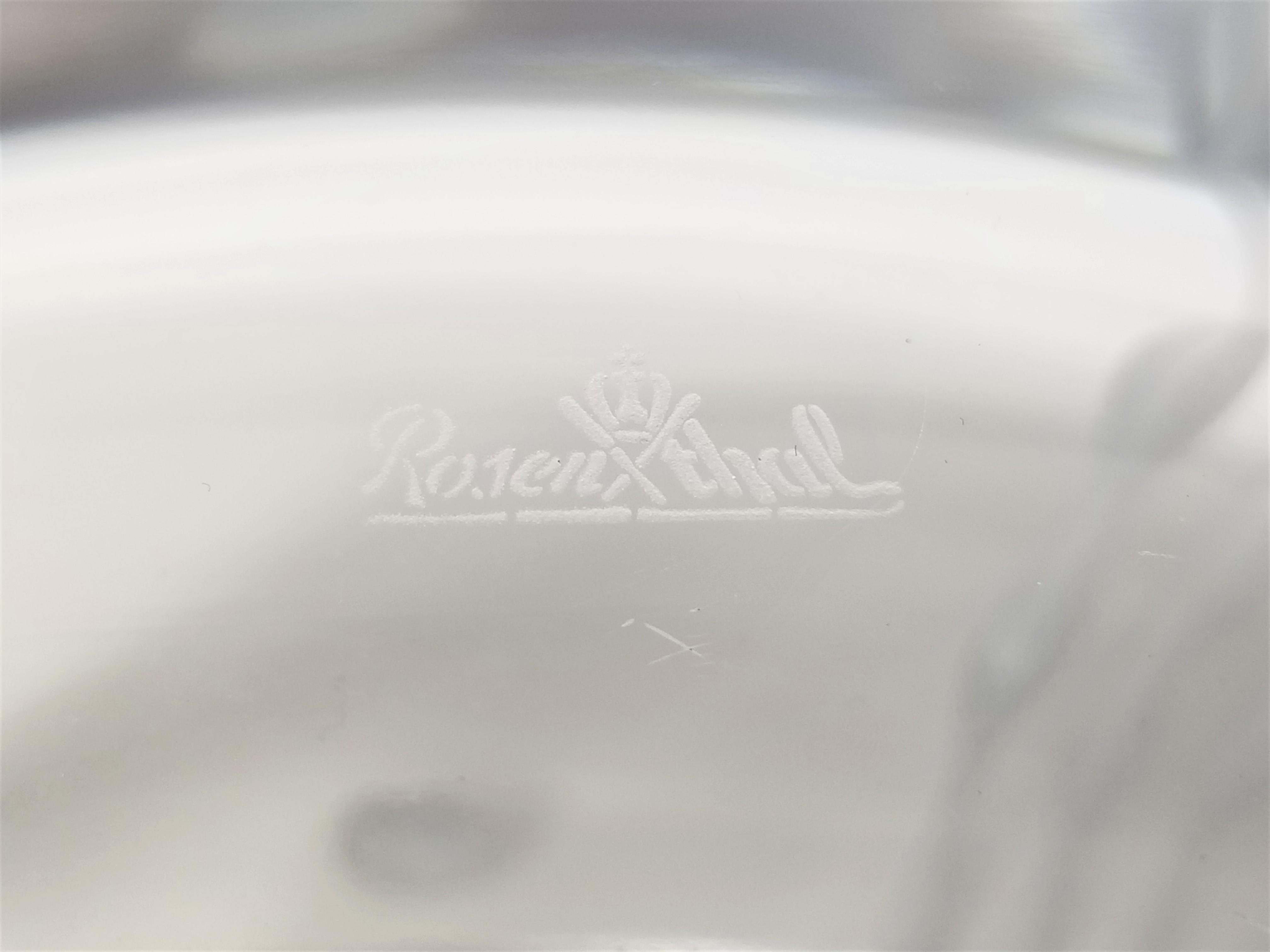 Rosenthal Lead Crystal Vase Mid Century Unused 6