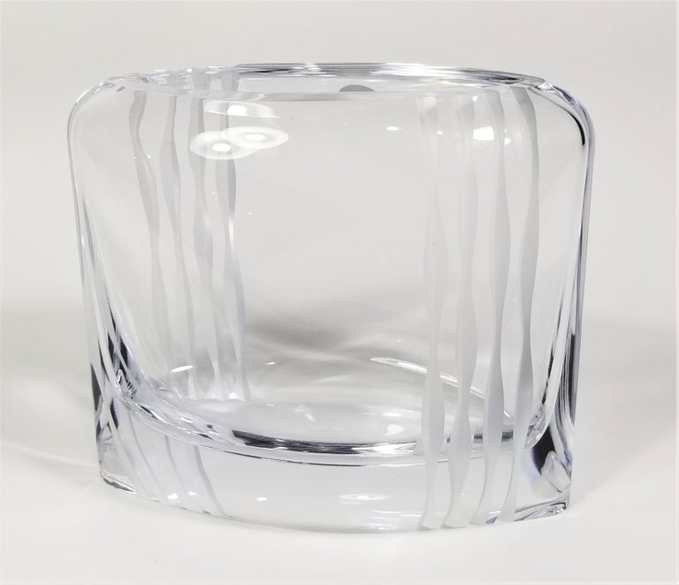 Rosenthal Lead Crystal Vase Mid Century Unused at 1stDibs