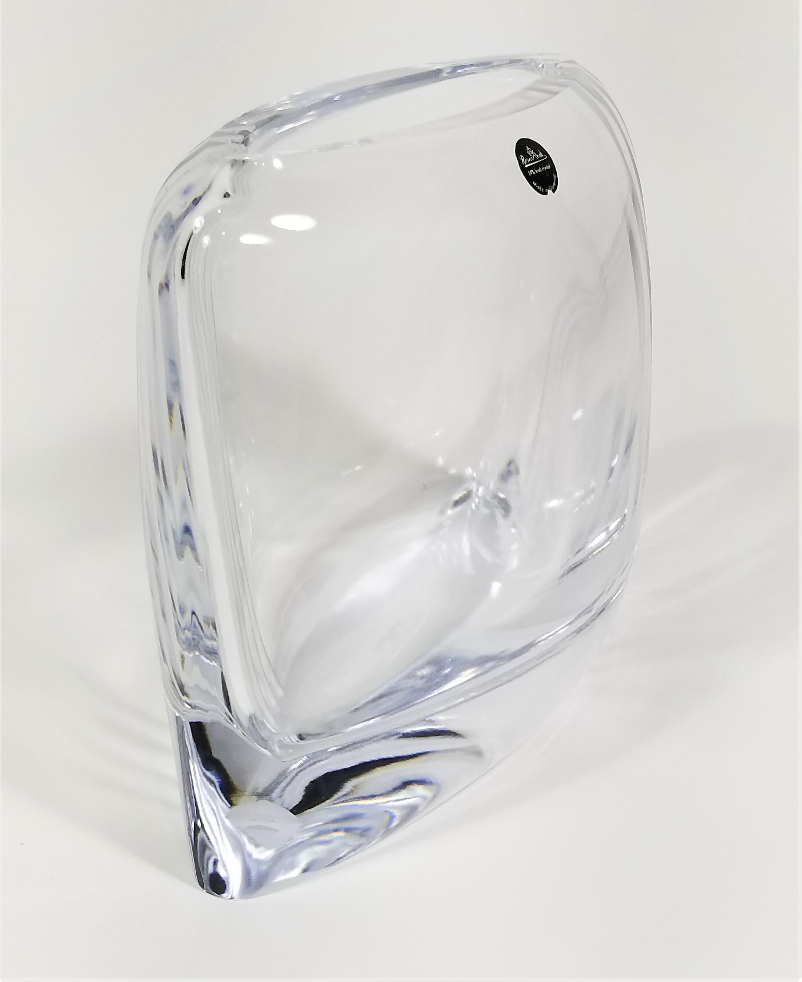 Mid-Century Modern Rosenthal Lead Crystal Vase Mid Century Unused