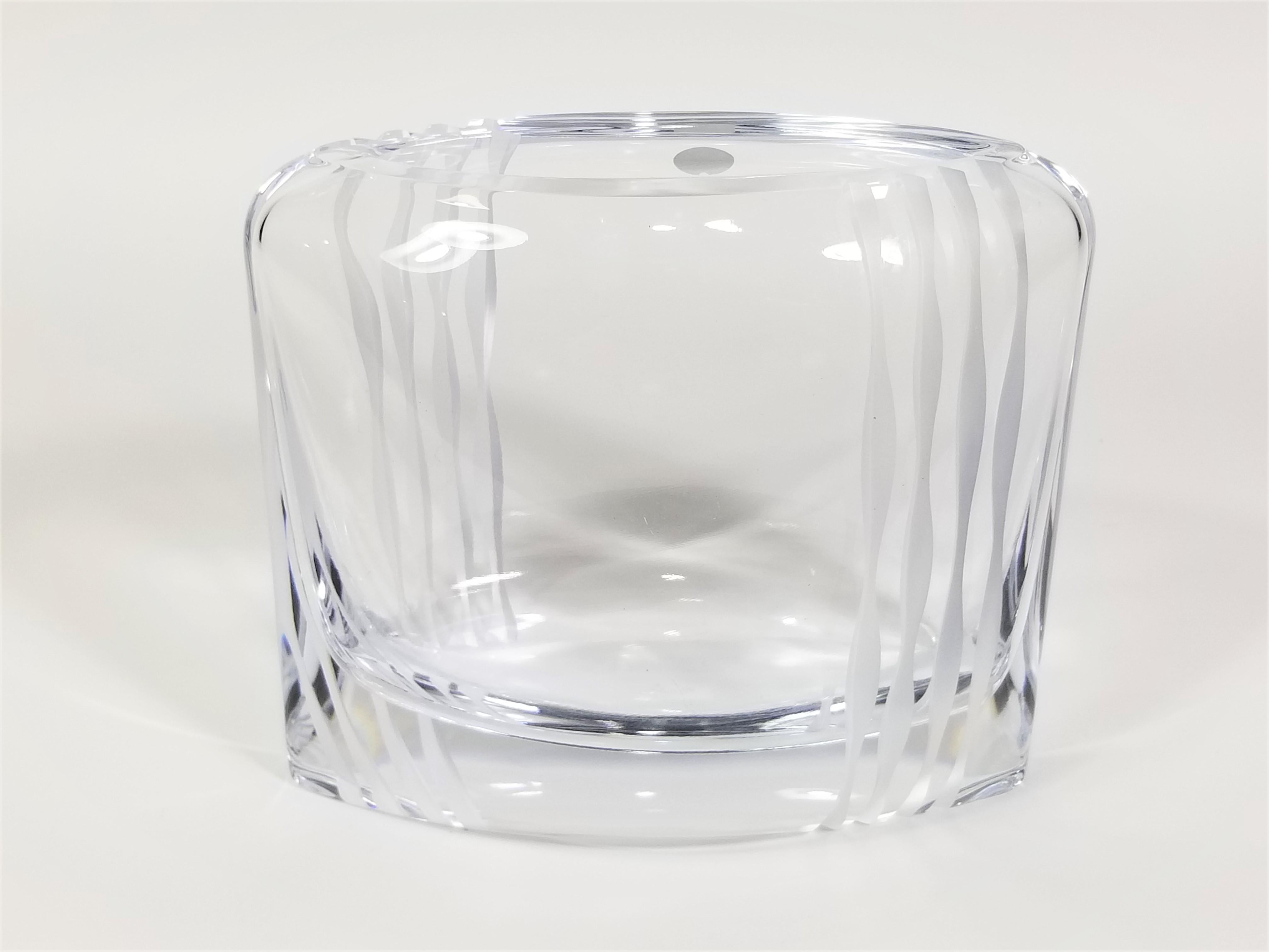 Rosenthal Lead Crystal Vase Mid Century Unused 3
