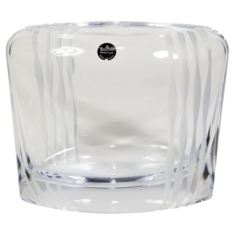 Rosenthal Lead Crystal Vase Mid Century Unused at 1stDibs