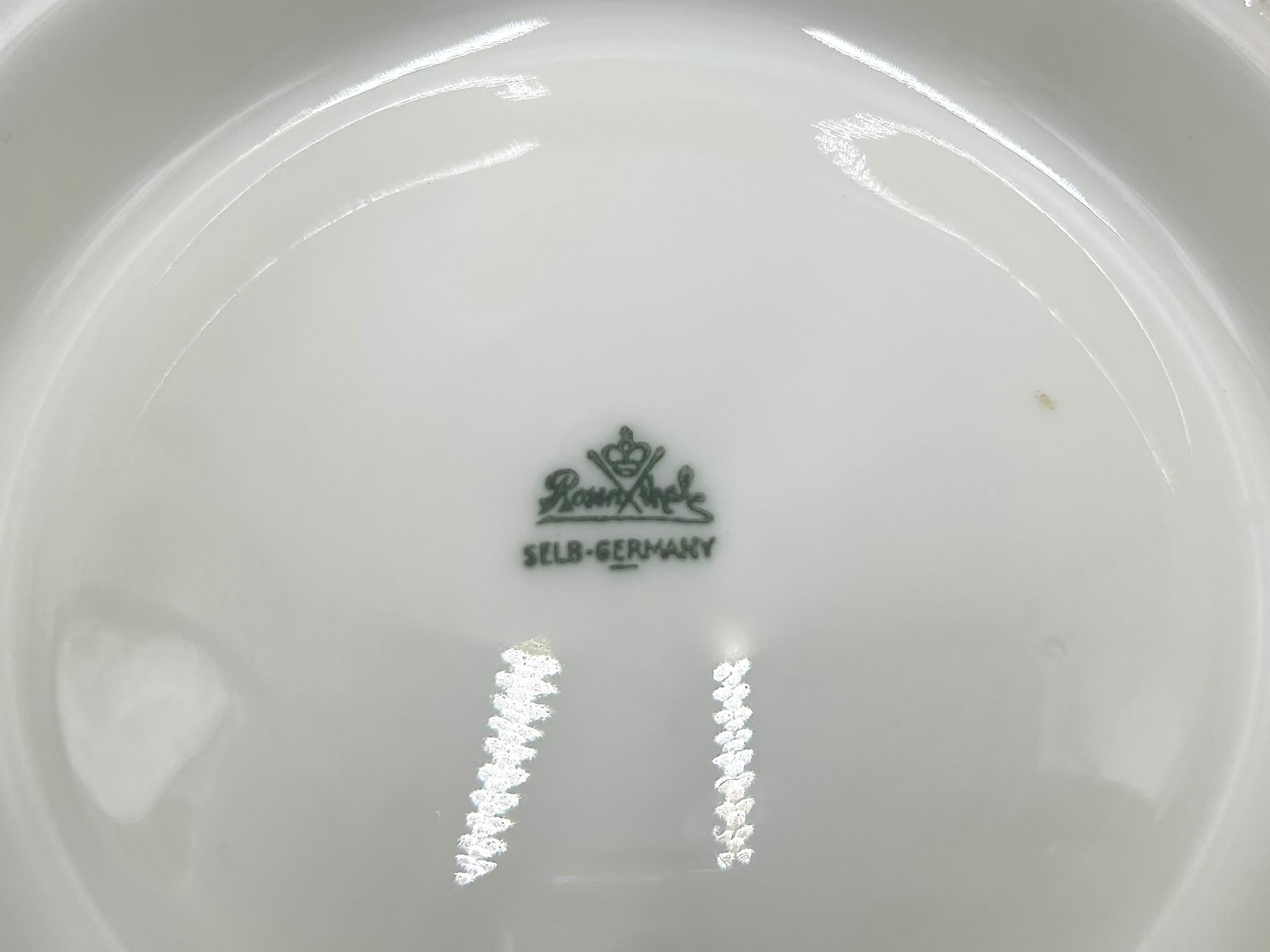 Rosenthal Maroon Porcelain Platter, 1949 5