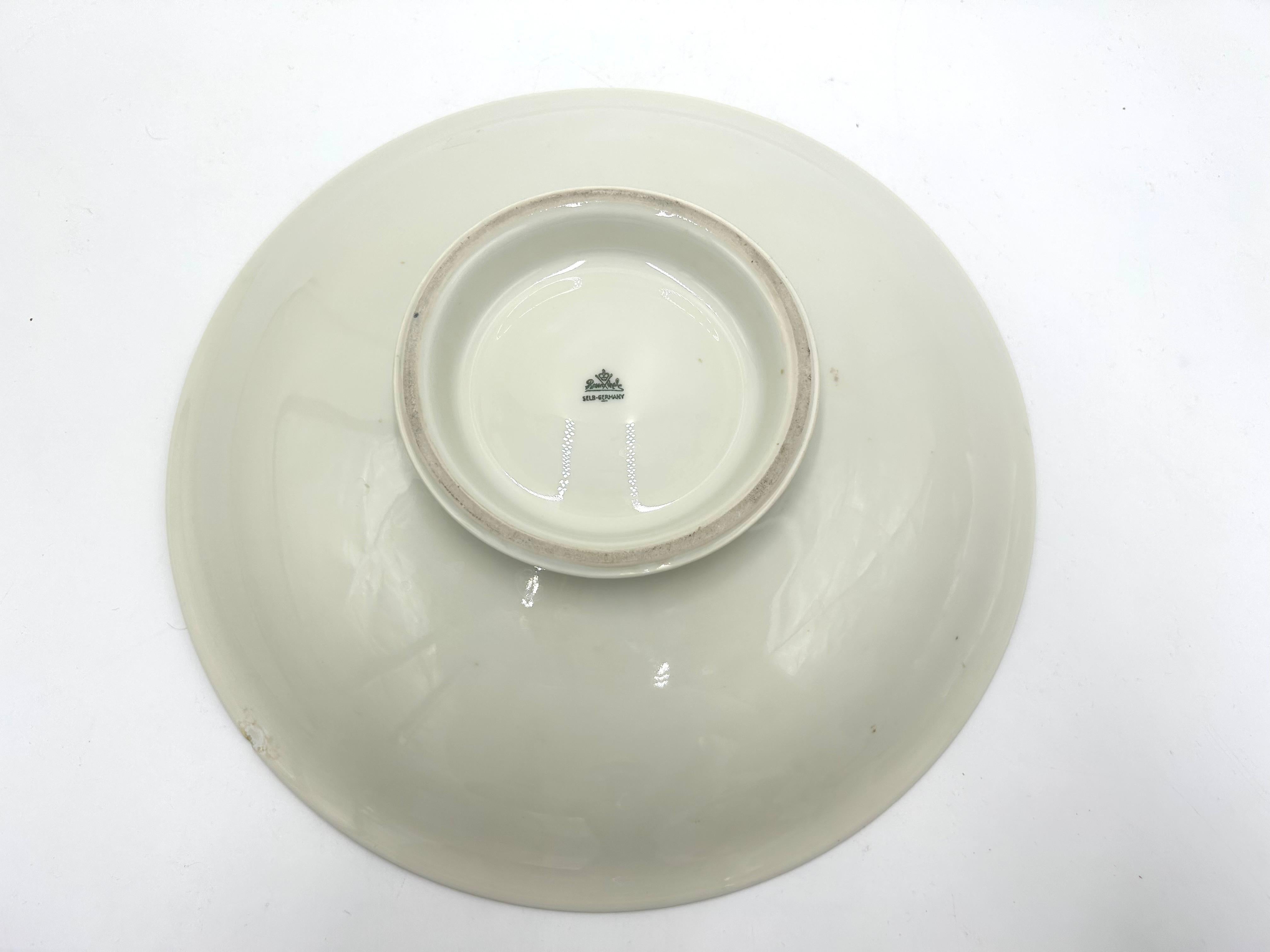 Rosenthal Maroon Porcelain Platter, 1949 4