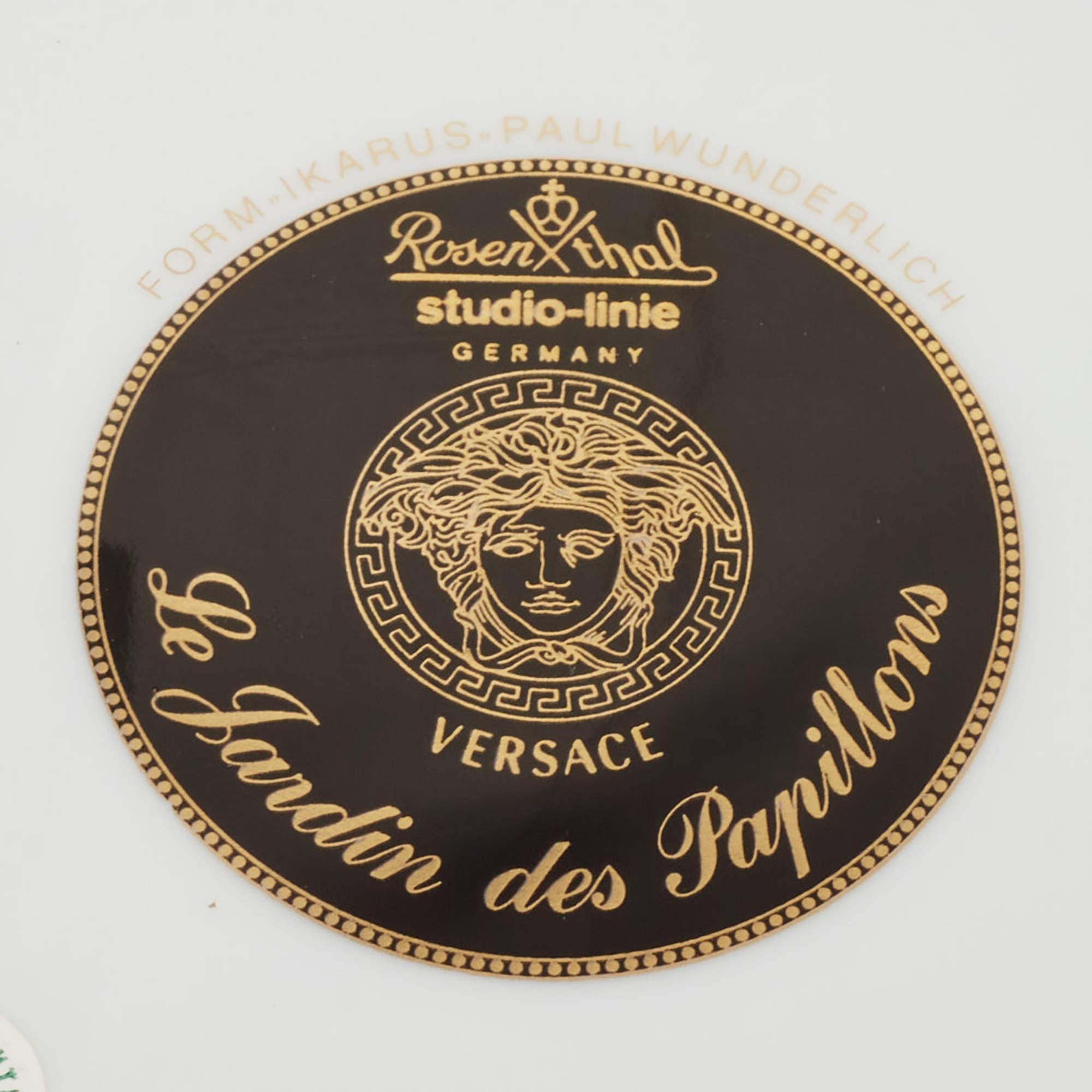 Rosenthal Meets Versace Ikarus Le jardin de Versace Covered Vegetable Bowl In Excellent Condition In Dubai, Al Qouz 2