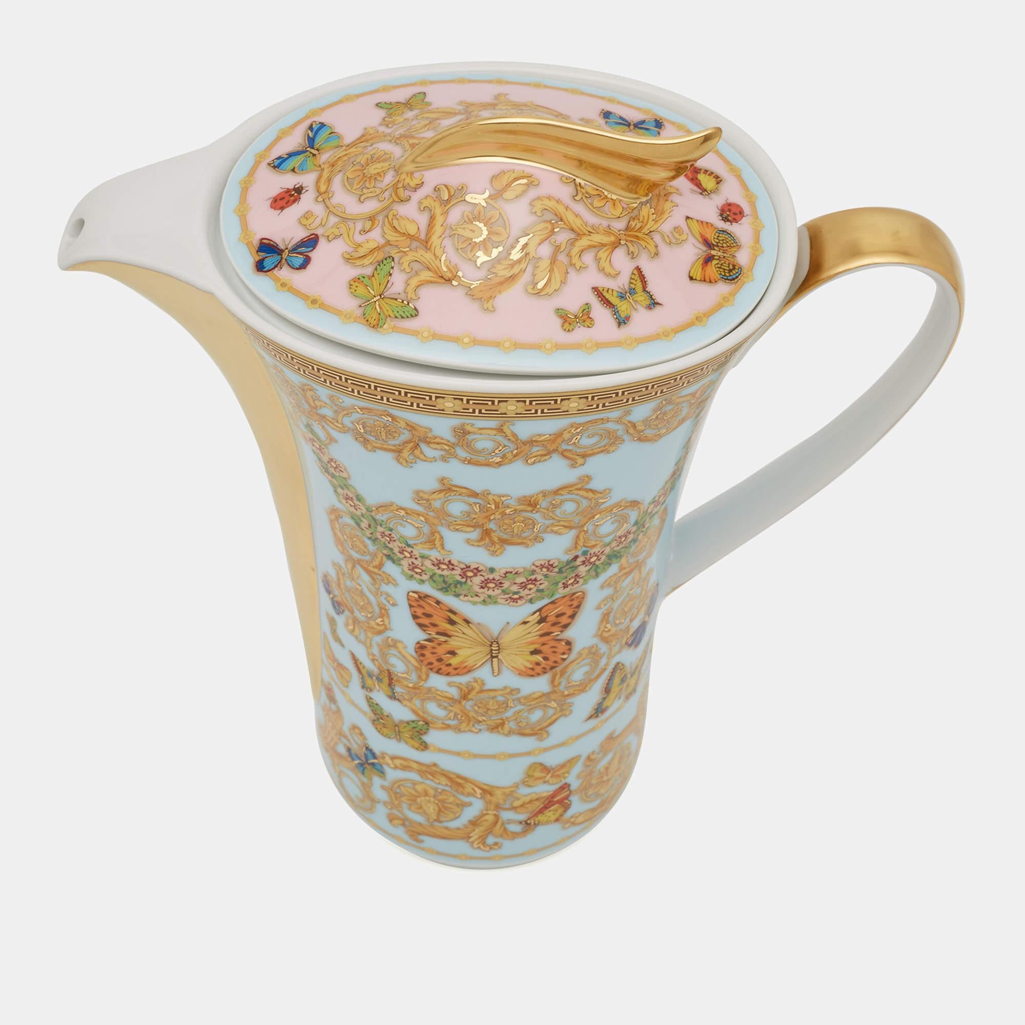 Rosenthal Meets Versace Le jardin de Versace Coffee Pot In Excellent Condition In Dubai, Al Qouz 2