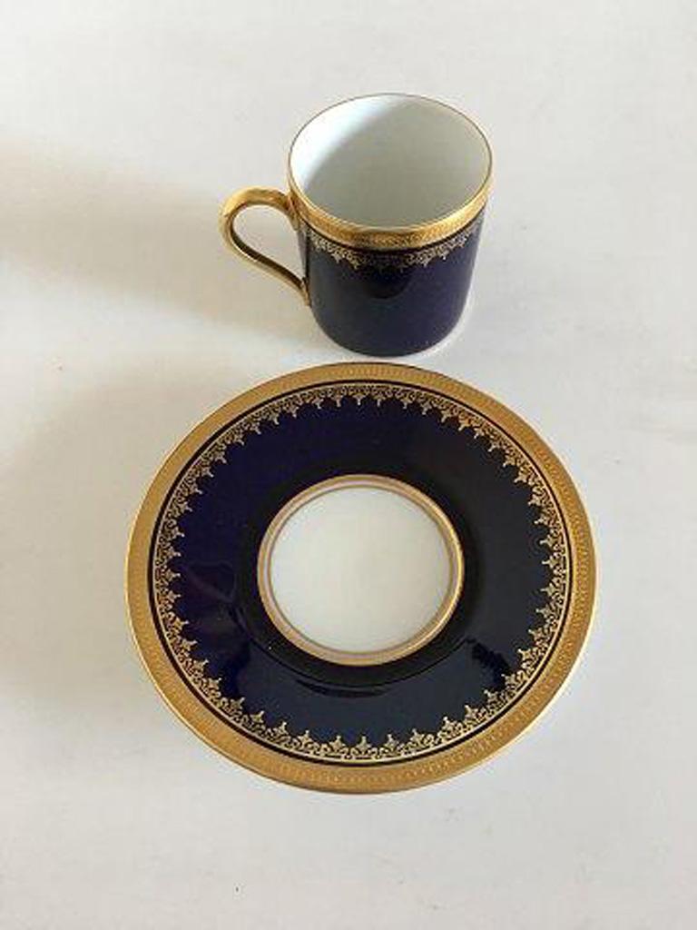 Rosenthal Mocca Cup in Gold and Blue In Good Condition For Sale In Copenhagen, DK