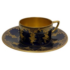 Rosenthal mocha cup (1914), Model 249, Pansies & gold