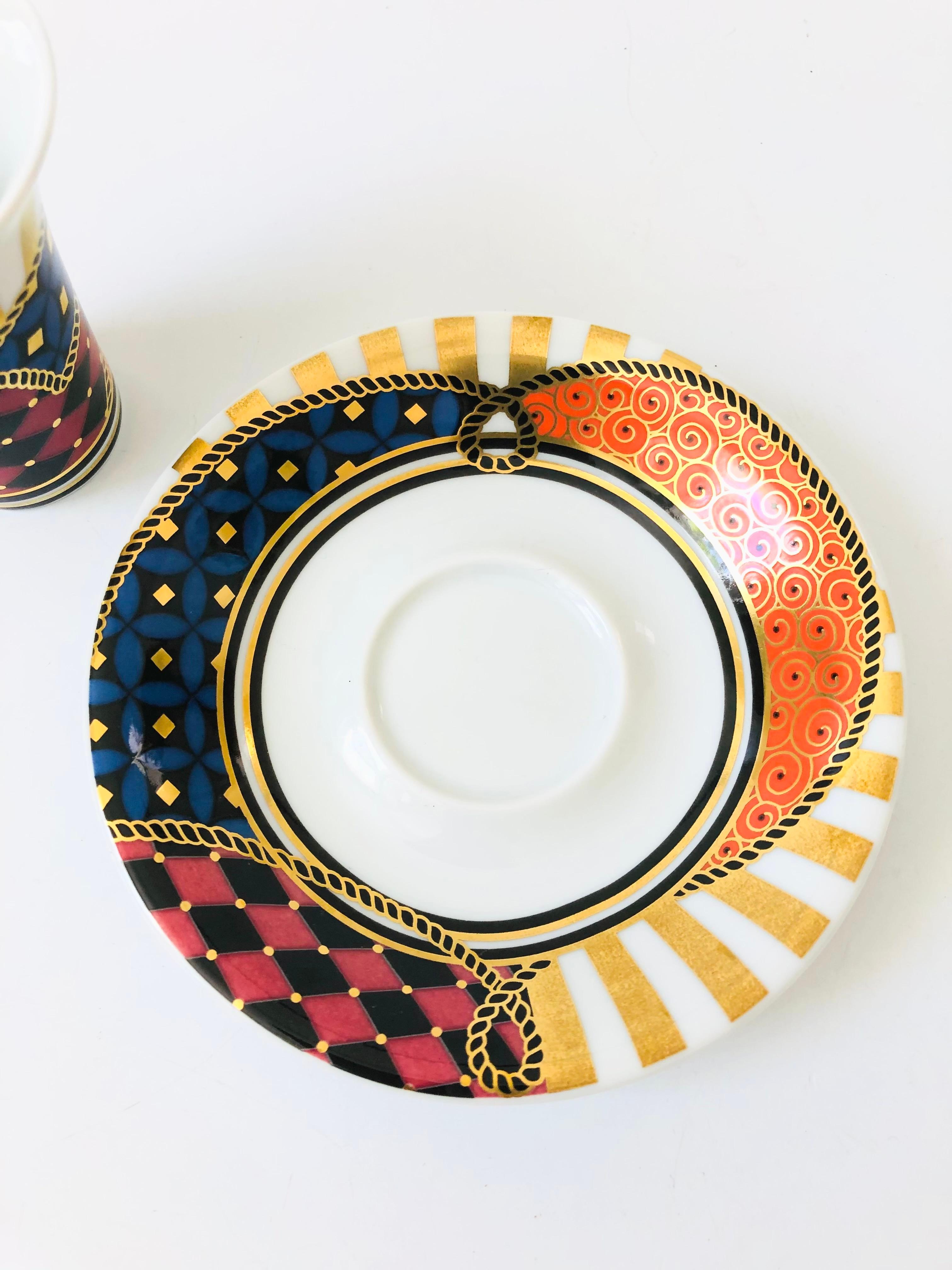 Porcellana Set di tazze e piattini da collezione Rosenthal Mythos NR 4 di Yang in vendita