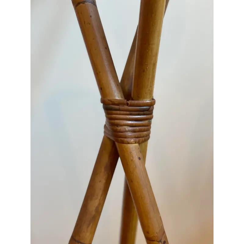 italien Rosenthal Netter Pedestal en bambou, Plant Stand, Italie, années 1950 en vente