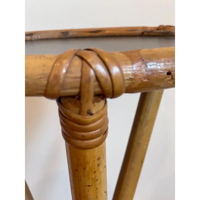 Rosenthal Netter Pedestal en bambou, Plant Stand, Italie, années 1950 Bon état - En vente à W Allenhurst, NJ