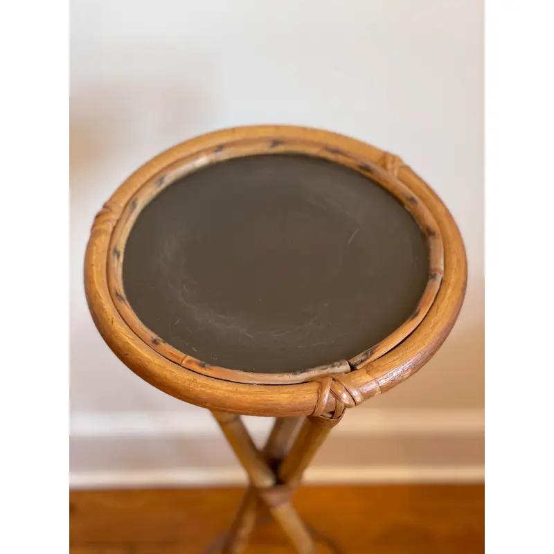 20ième siècle Rosenthal Netter Pedestal en bambou, Plant Stand, Italie, années 1950 en vente