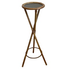 Rosenthal Netter Bamboo Display Pedestal, Plant Stand, Italy, 1950s