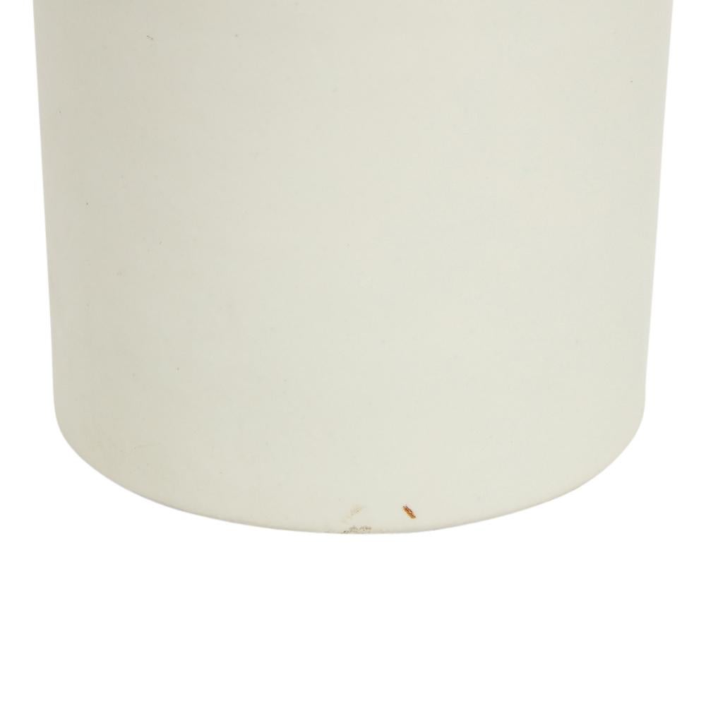 Bitossi for Rosenthal Netter Vase, Ceramic, White, Perforated, Signed In Good Condition In New York, NY