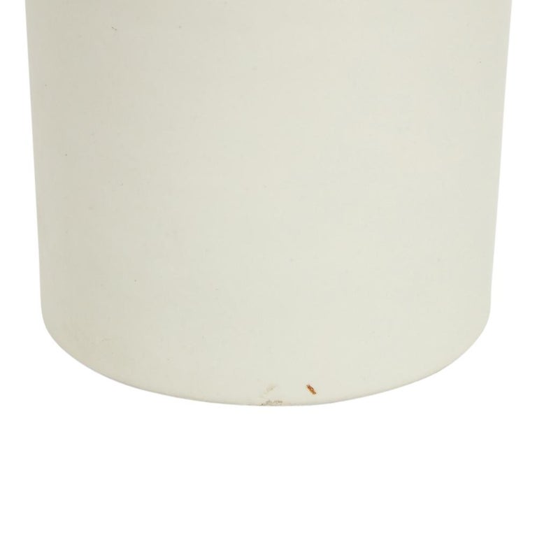 Bitossi for Rosenthal Netter Vase, Ceramic, White, Perforated, Signed For Sale 1