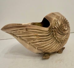Rosenthal Netter Brass Seashell Nautilus Planter or Cachepot