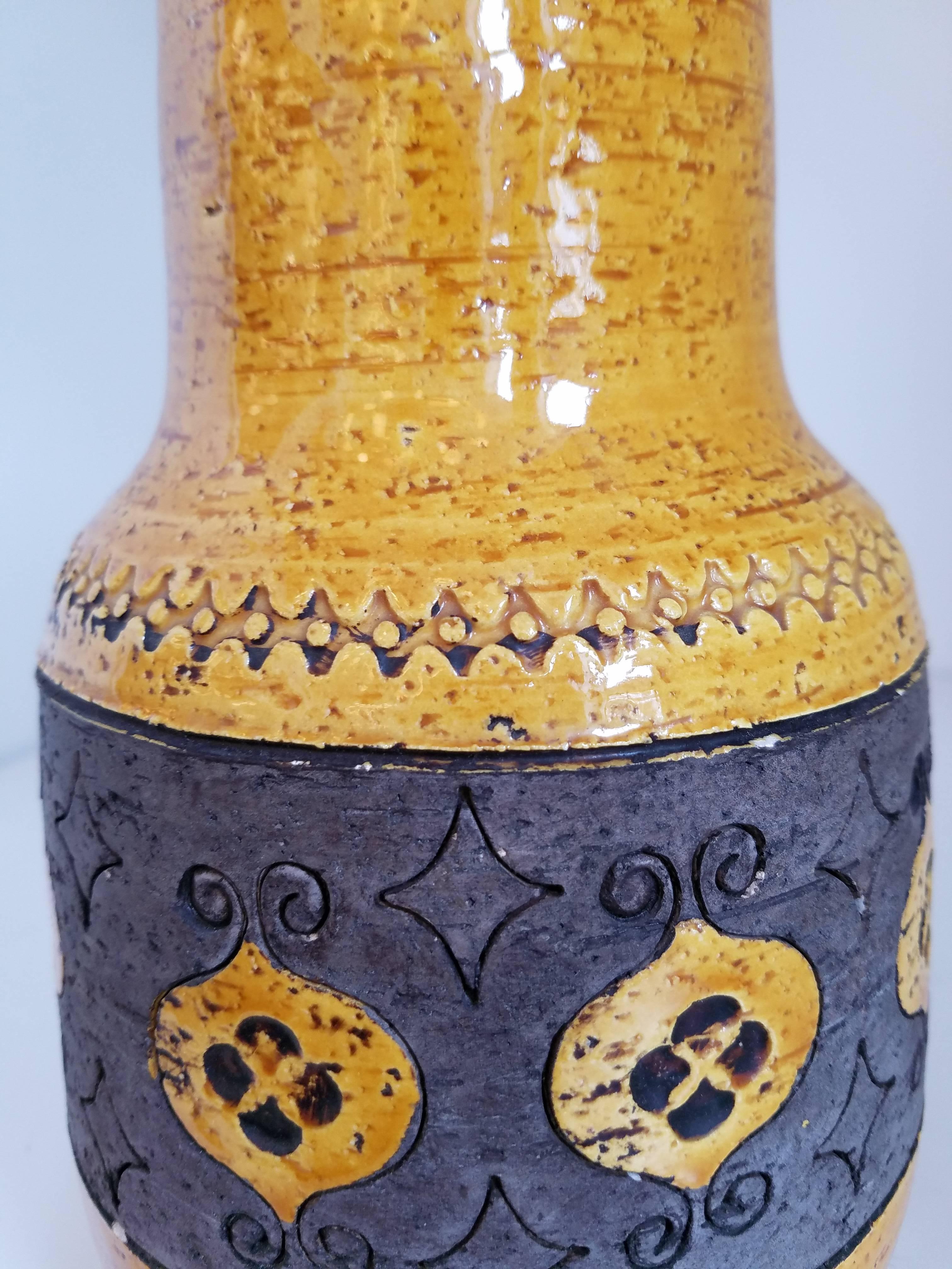 Mid-Century Modern Vase en céramique italienne Rosenthal Netter en vente