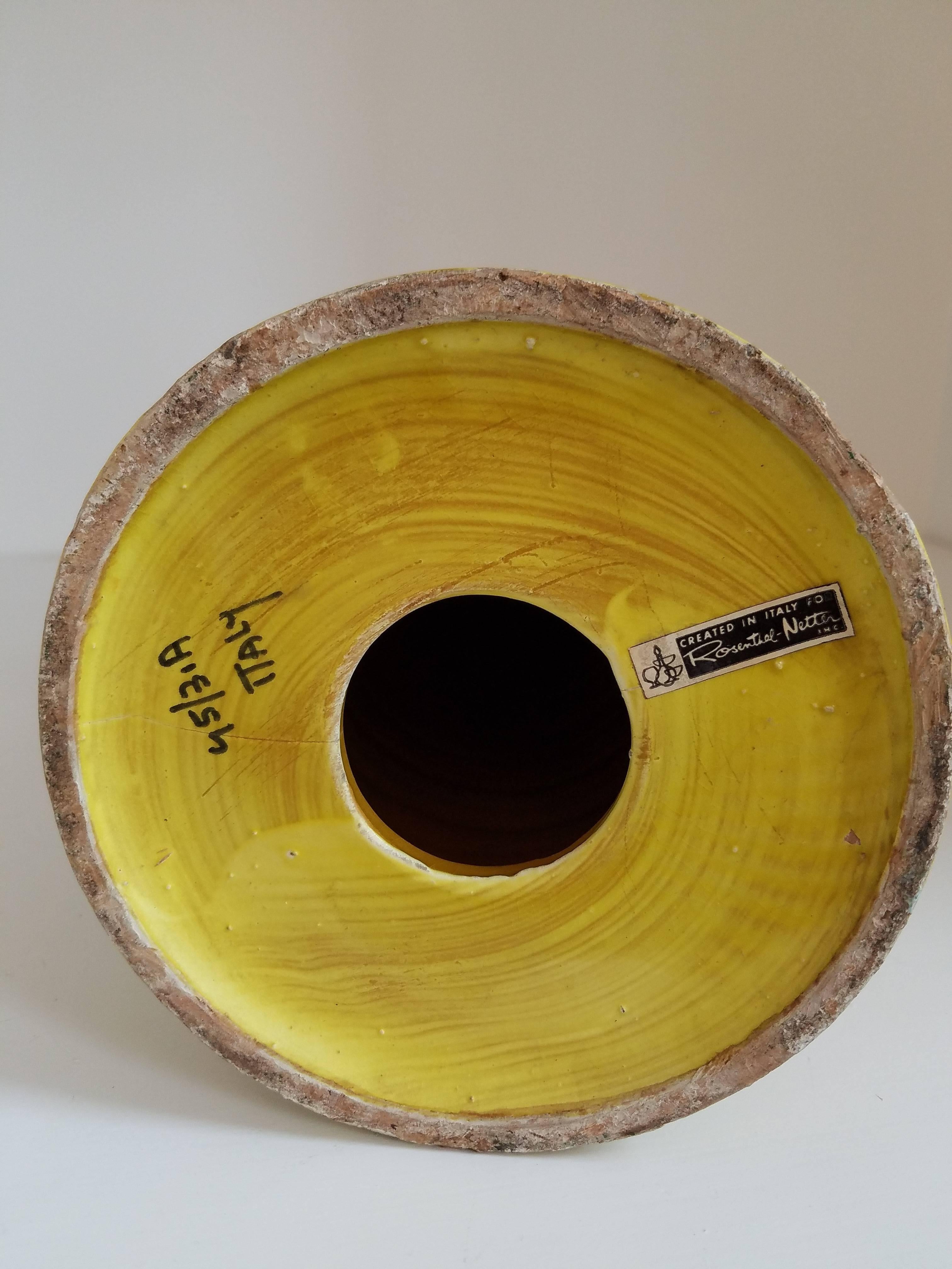Jarrón de cerámica italiana Rosenthal Netter Italiano en venta