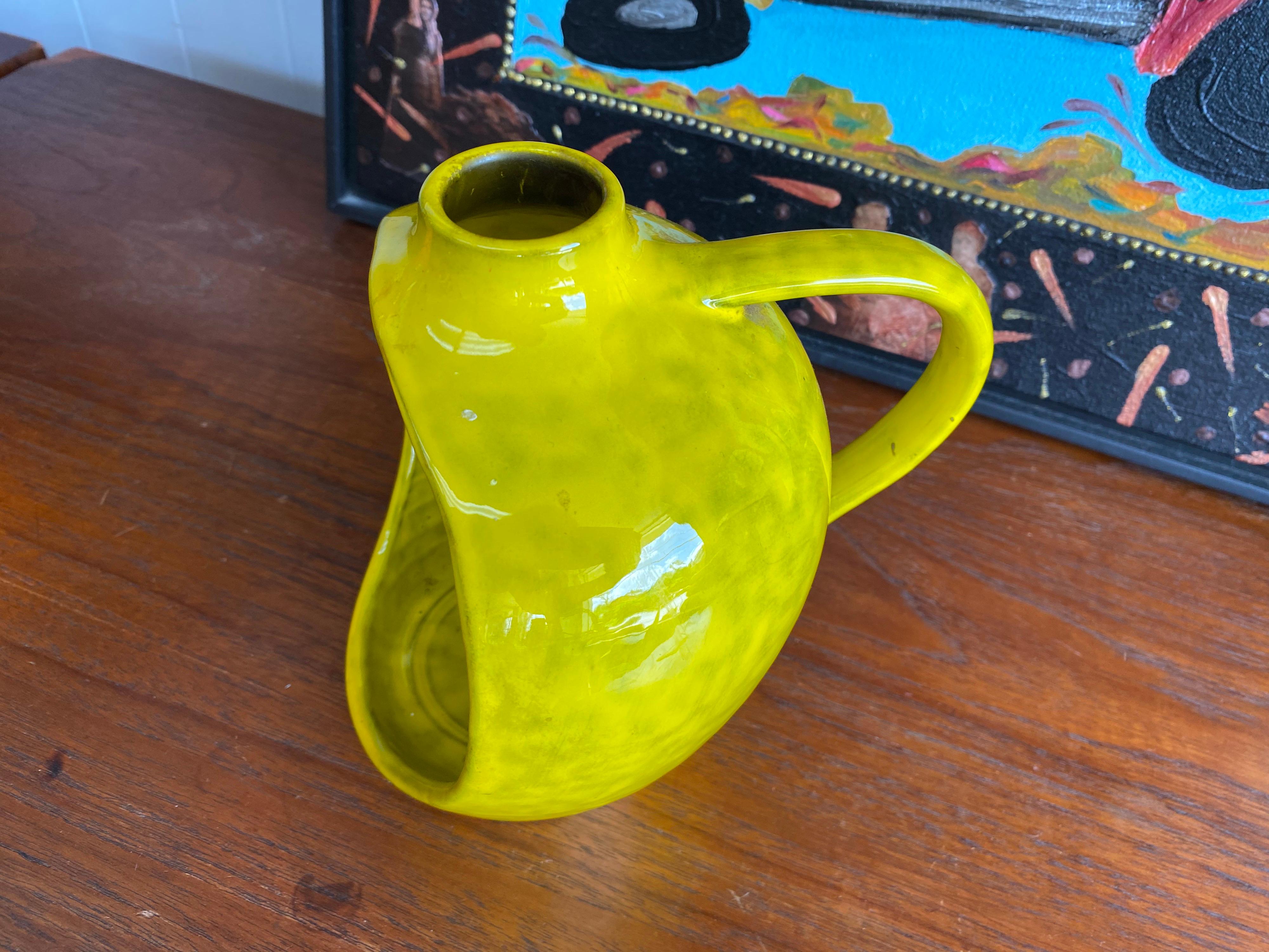 Rosenthal-Netter Mid-Century Modern Decorative Ceramic Vase / Candle Holder In Good Condition In San Antonio, TX