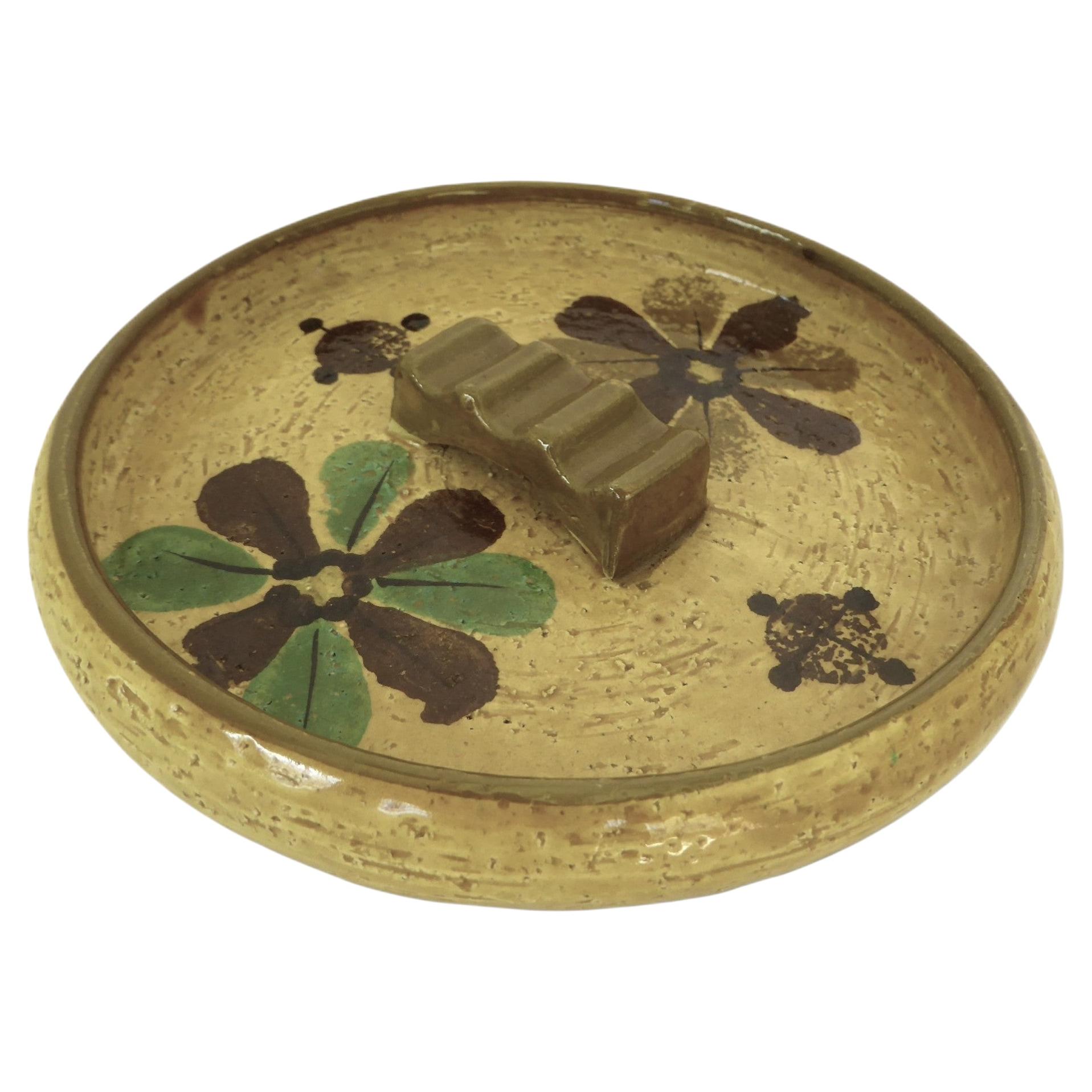 Pre-owned Bitossi Rosenthal Netter Modern Provenzale Pottery Ashtray Aldo Londi  Italy '60s In Brown