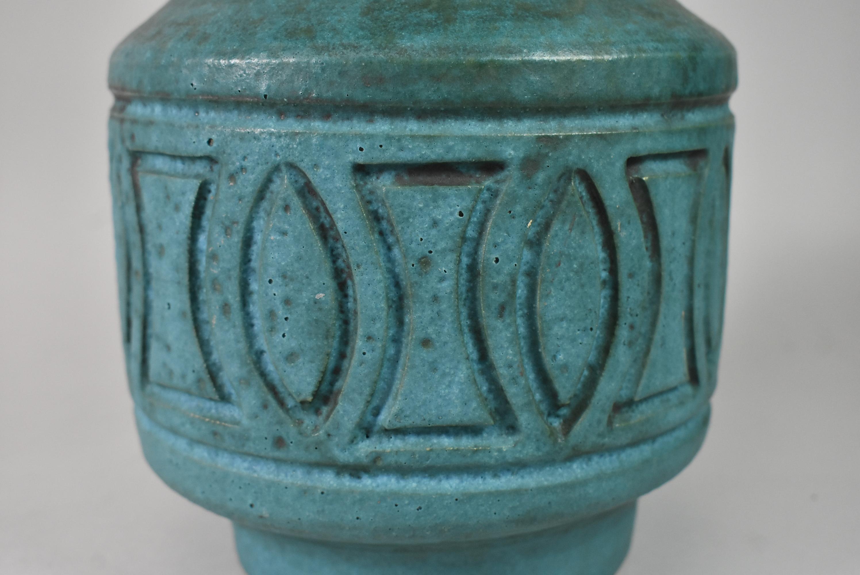 Mid-Century moderno Vaso moderno italiano Rosenthal Netter Pottery, anni '70 circa in vendita