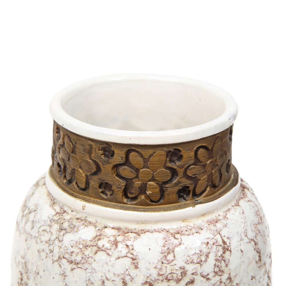 Rosenthal Netter Vase, Ceramic, White and Gold, Signed For Sale 6