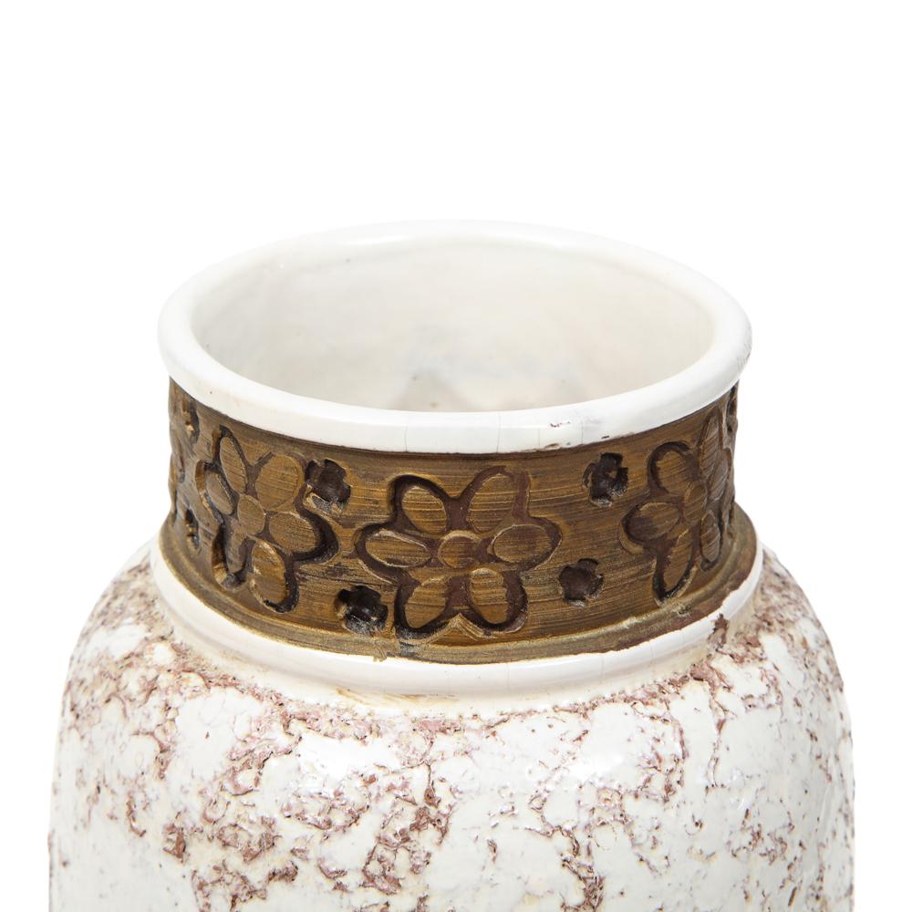 Rosenthal Netter Vase, Ceramic, White and Gold, Signed For Sale 7