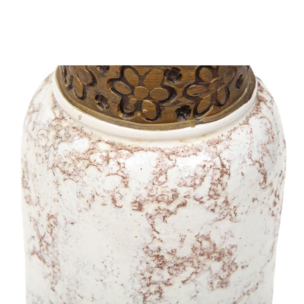 Rosenthal Netter Vase, Ceramic, White and Gold, Signed For Sale 8