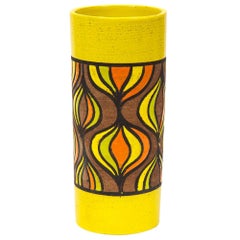 Jarrón Rosenthal Netter, Cerámica, Amarillo, Naranja, Marrón, Cebolla, Firmado