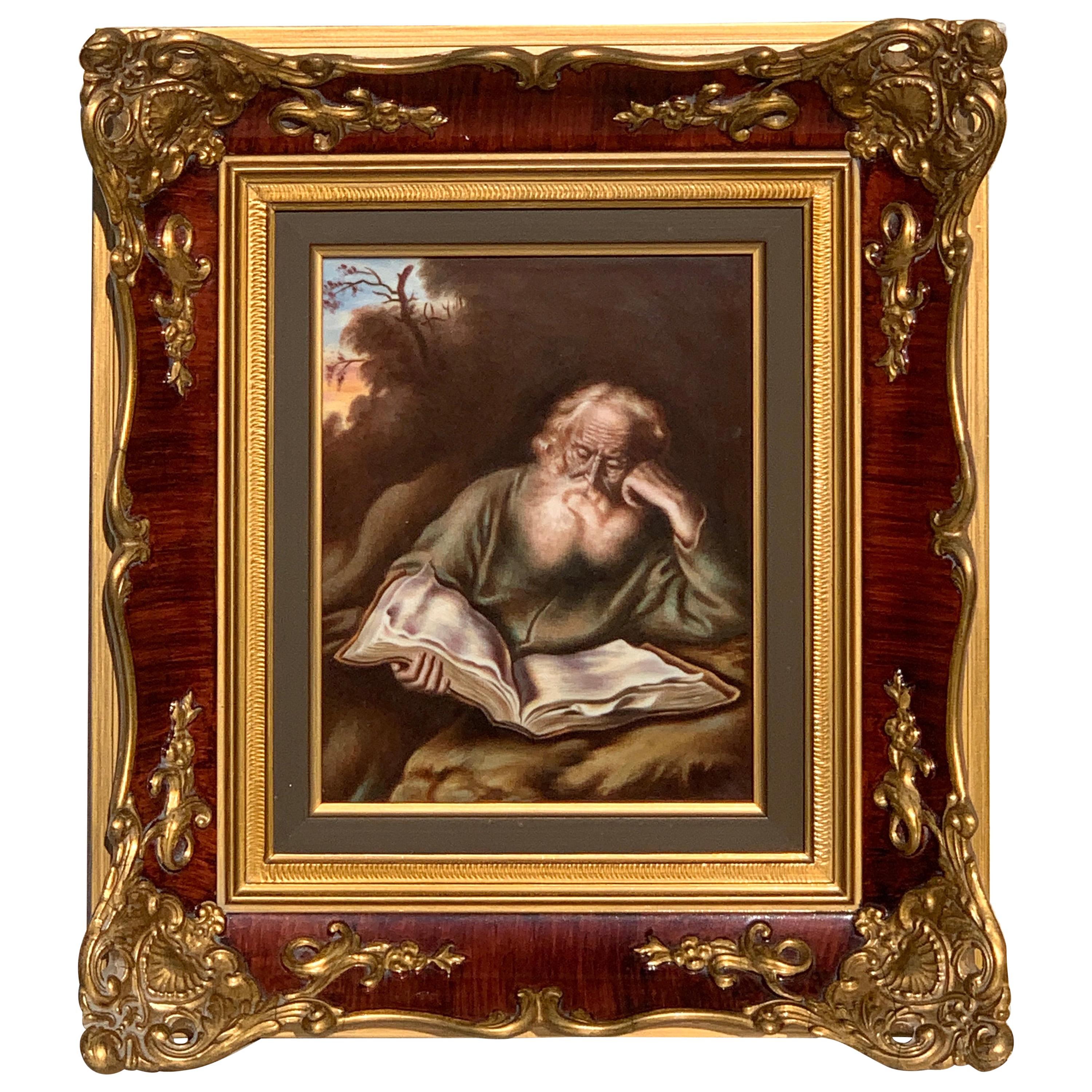 Rosenthal Painting on Porcelain of St. Jerome
