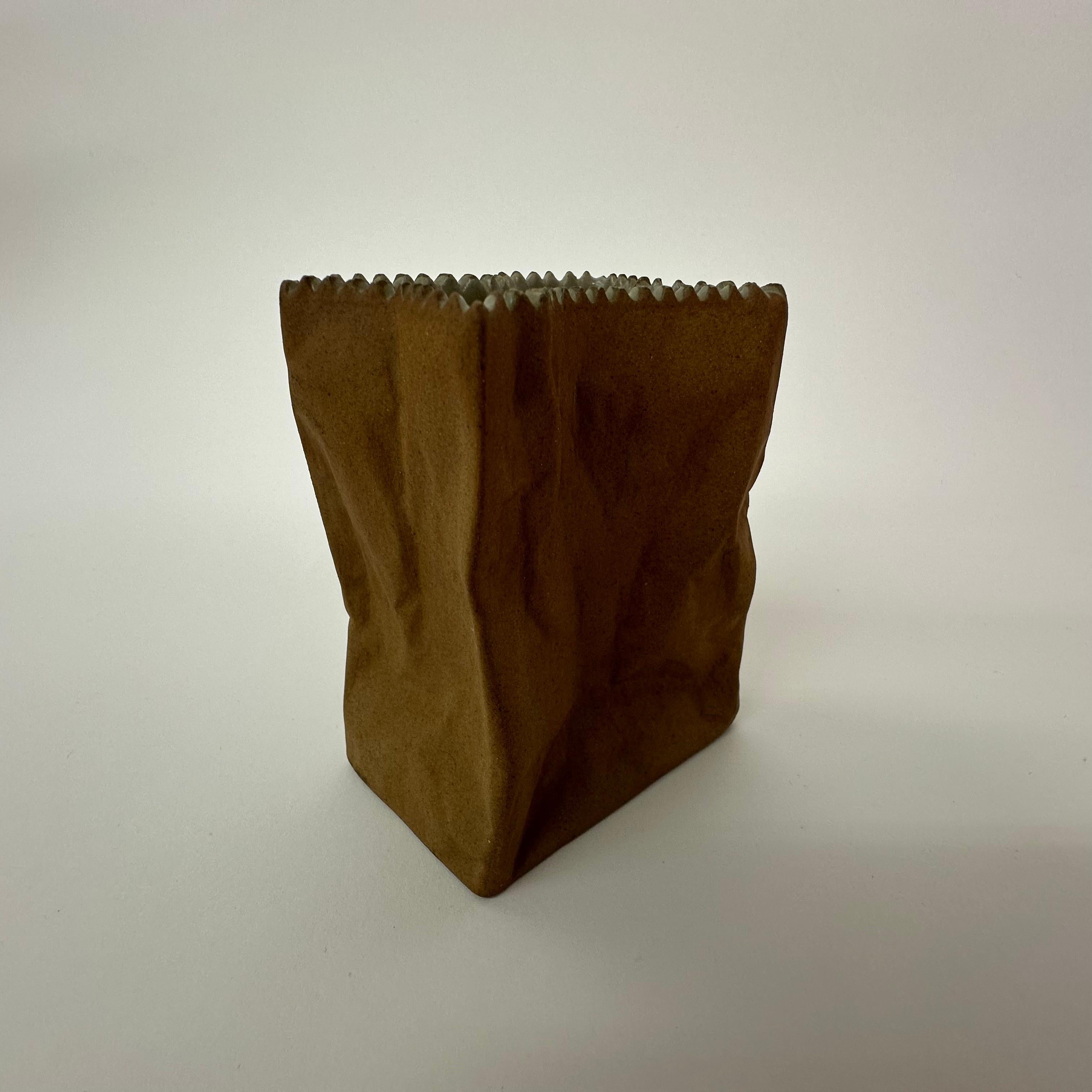 Rosenthal Paper bag vase by Tapio Wirkkala , 1970’s For Sale 4