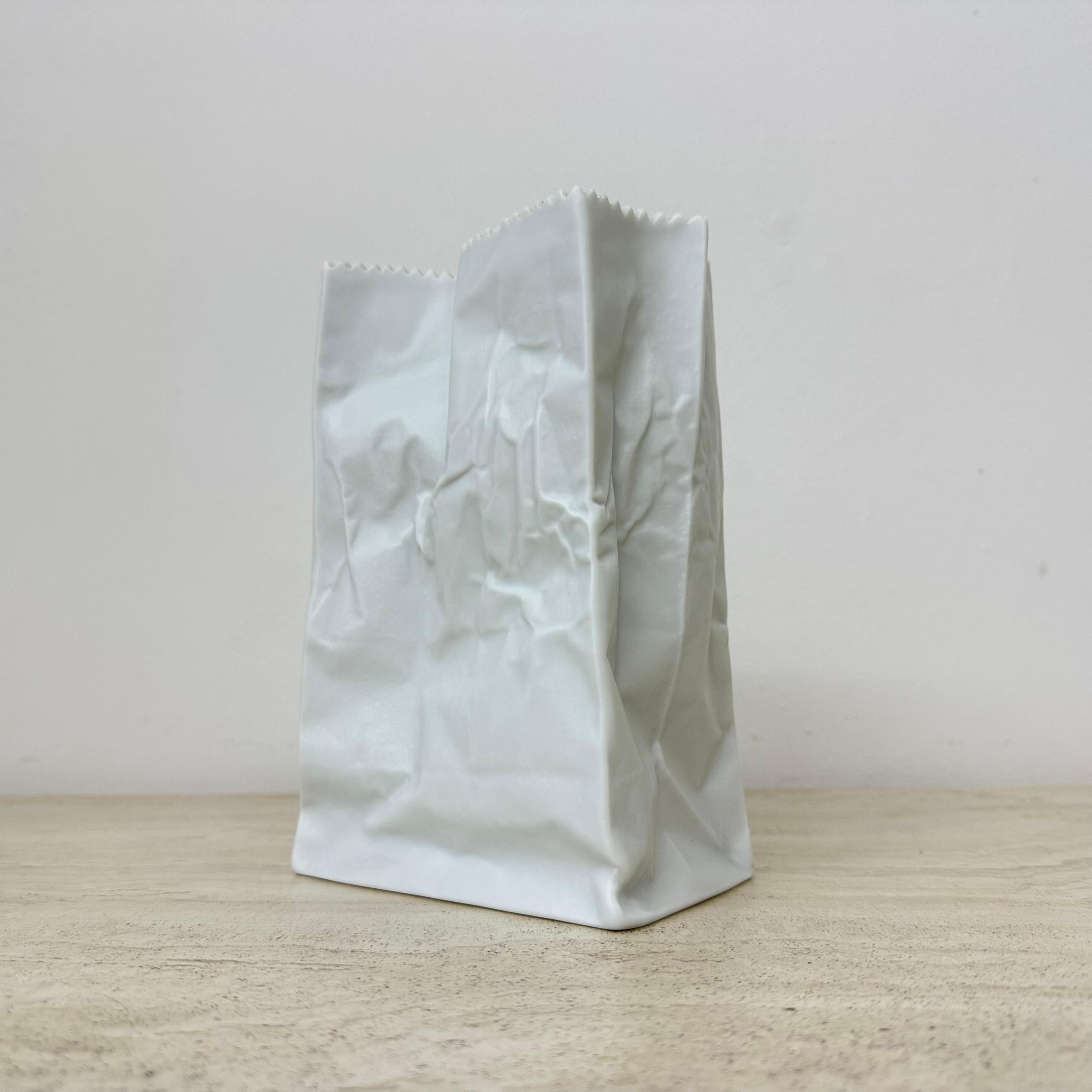 Tedesco Vaso di sacchetti di carta Rosenthal di Tapio Wirkkala, anni '70 in vendita