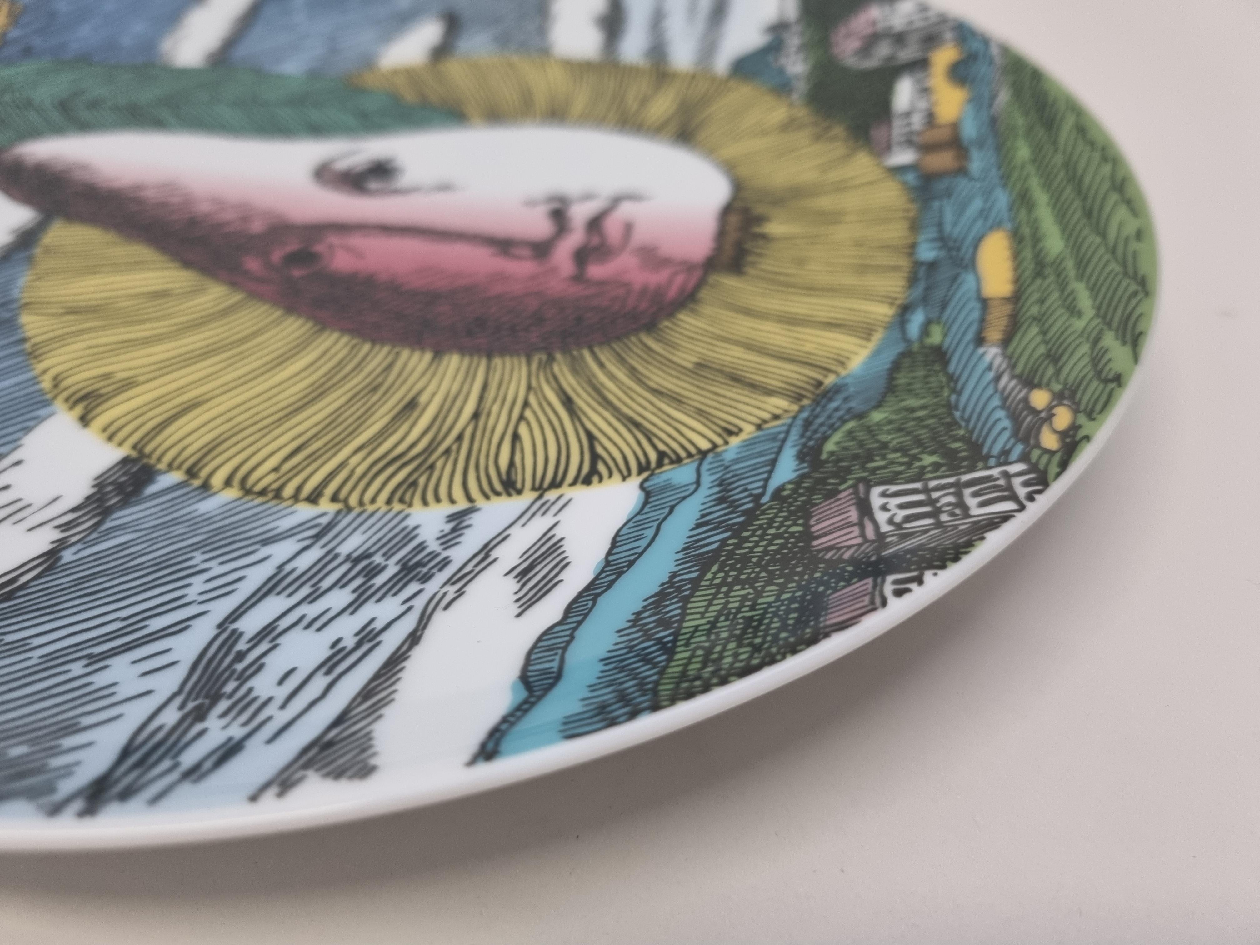 Rosenthal Piero Fornasetti Porcelain Plate 12 Mesi 12 Soli Settembre September 7