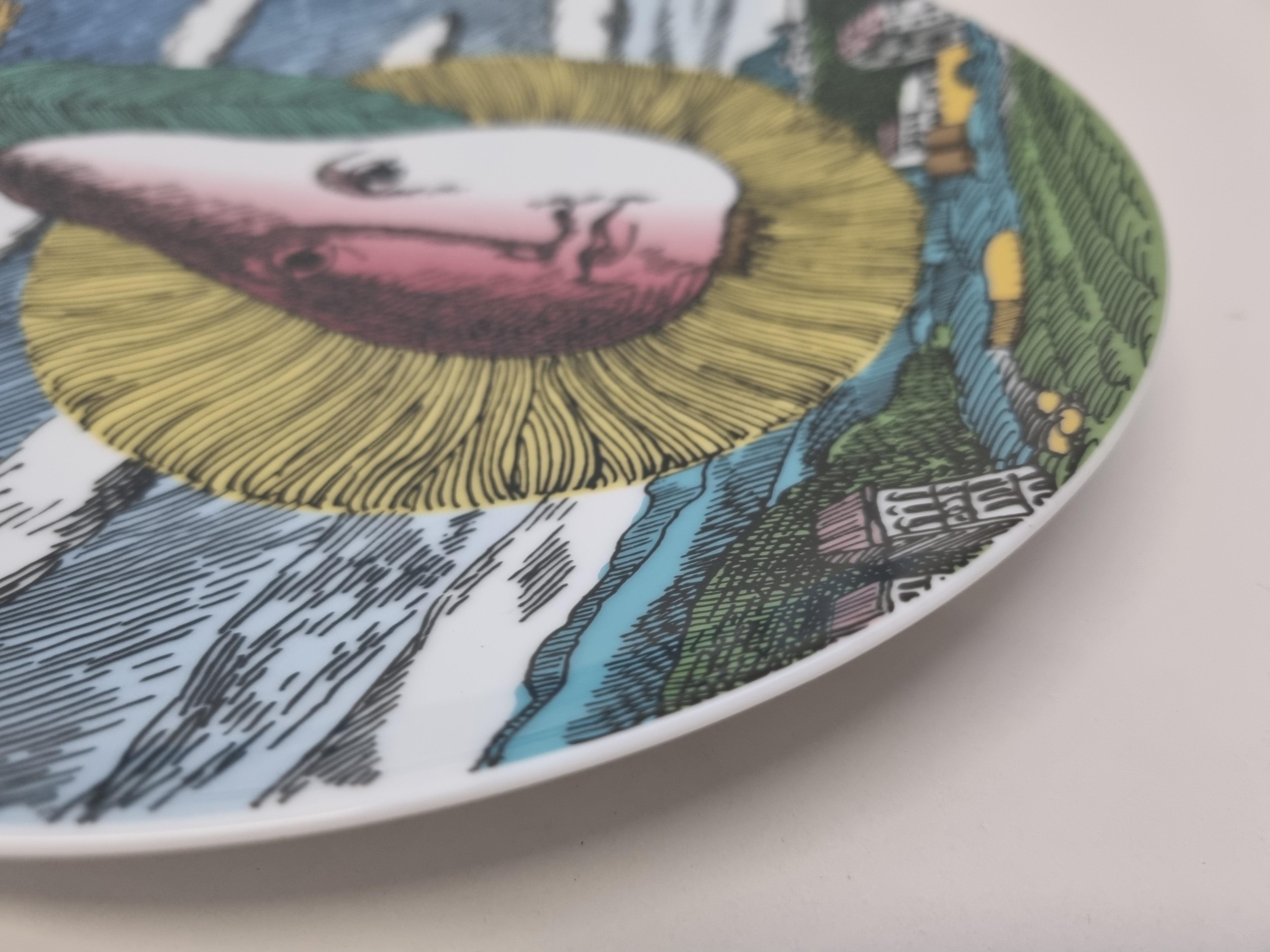 Rosenthal Piero Fornasetti Porcelain Plate 12 Mesi 12 Soli Settembre September For Sale 8