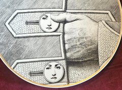 Rosenthal Piero Fornasetti Porcelain Plate, Themes and Variations, Motiv 13