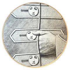 Rosenthal Piero Fornasetti Porcelain Plate, Themes and Variations, Motiv 13