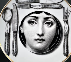 Rosenthal Piero Fornasetti Porzellanteller, Themen und Variation-Muster, Motiv 11