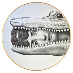 Plato de porcelana Rosenthal Piero Fornasetti Temas y variaciones Motiv 24