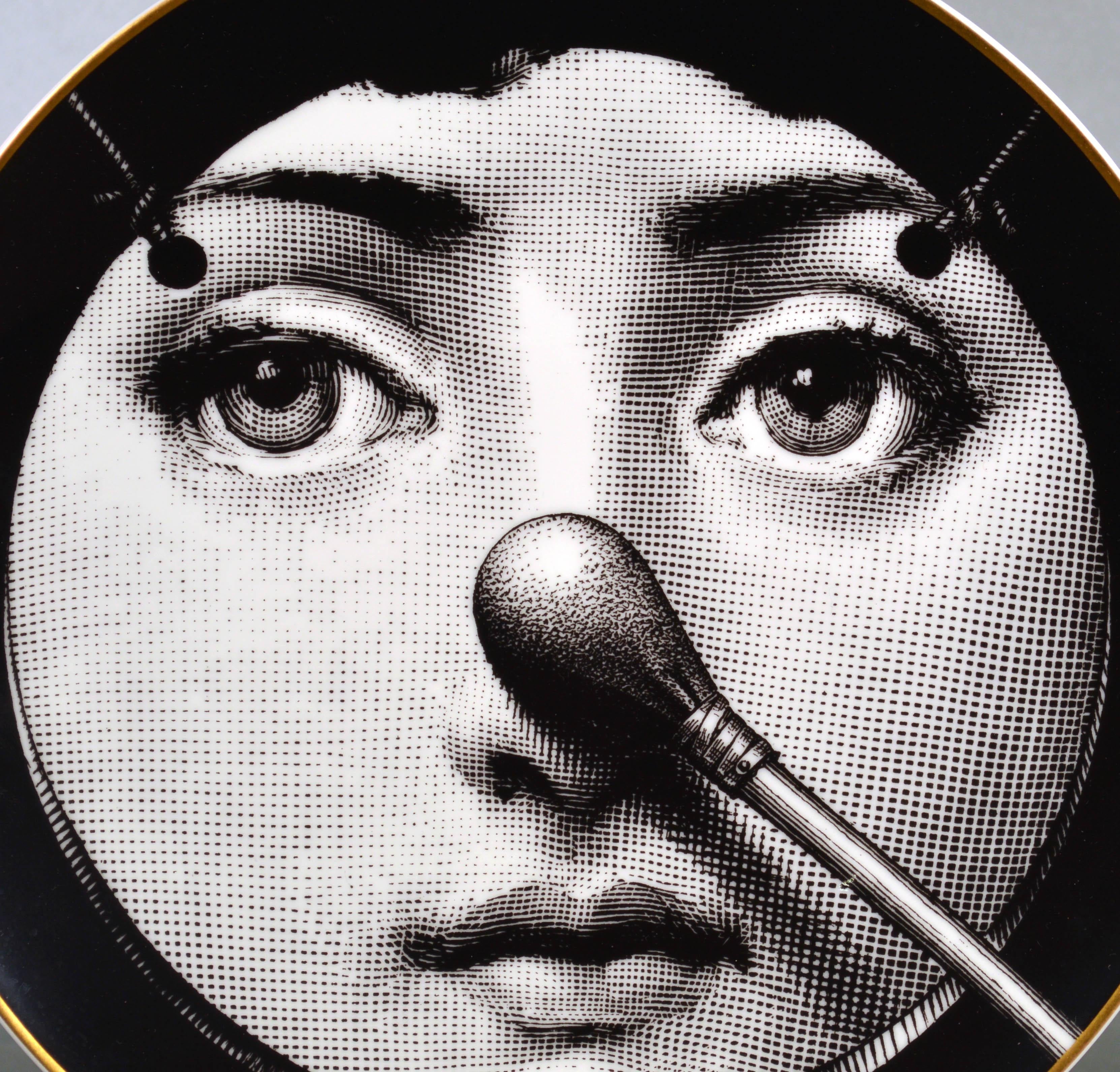 Late 20th Century Rosenthal Piero Fornasetti Themes and Variations Porcelain Plate Motiv 35