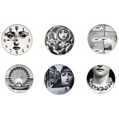 Rosenthal Piero Fornasetti Themes and Variations Set of Six, 1980s