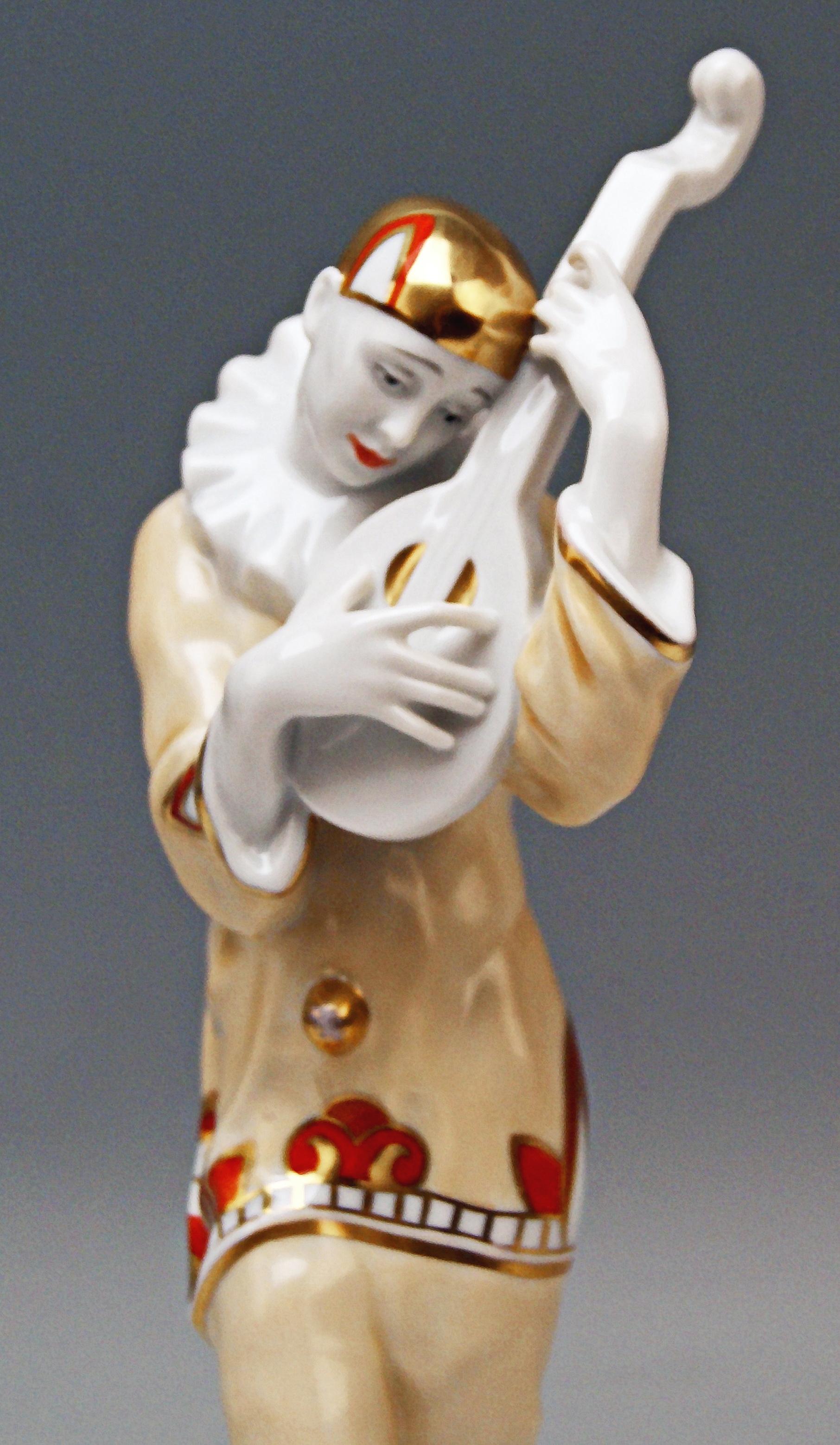 Glazed Rosenthal Pierrot Ash Wednesday Aschermittwoch Max Valentin Germany 1922