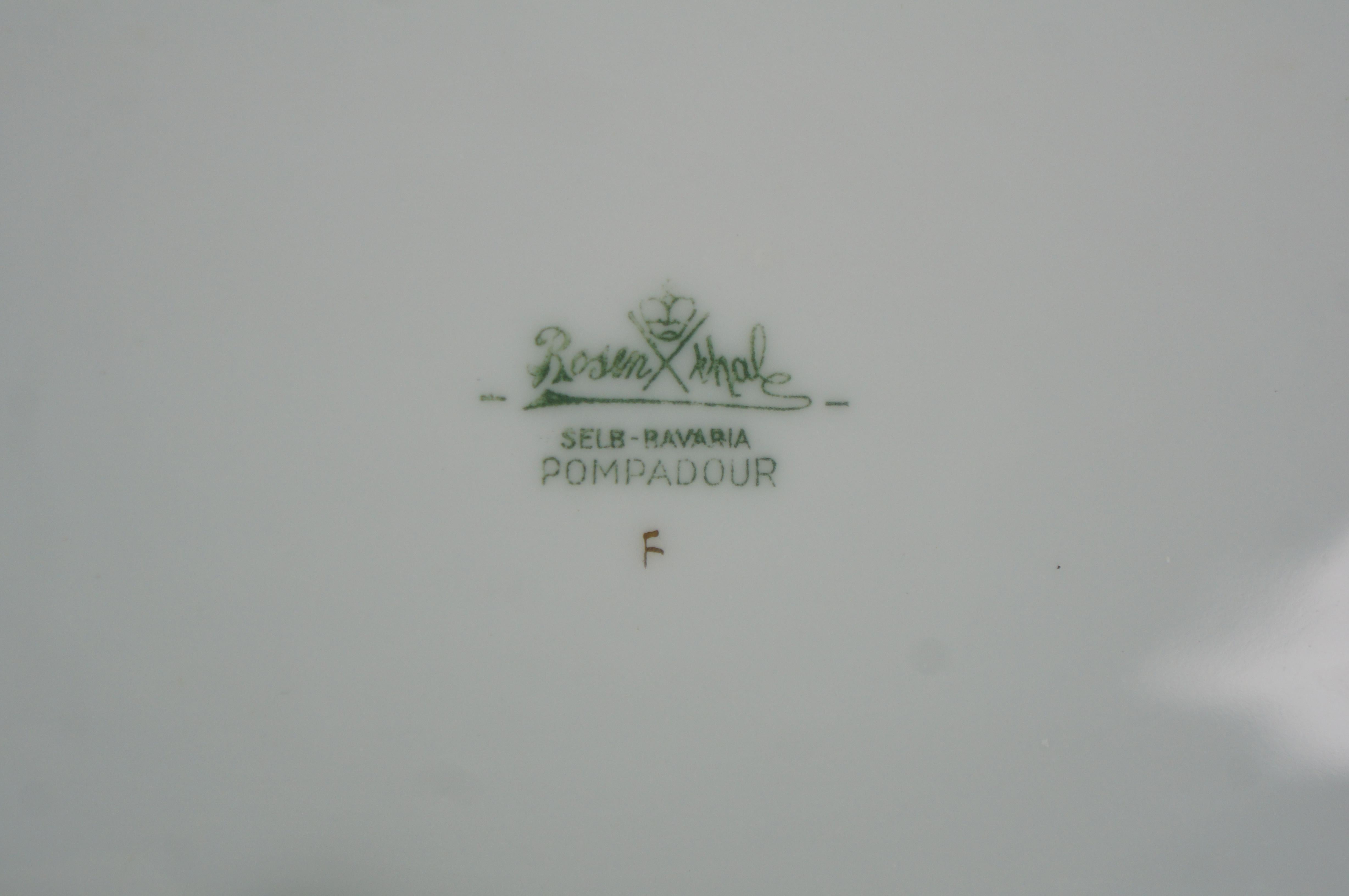 Rosenthal Pompadour Porcelain Serving Dish Centerpiece Compote 14