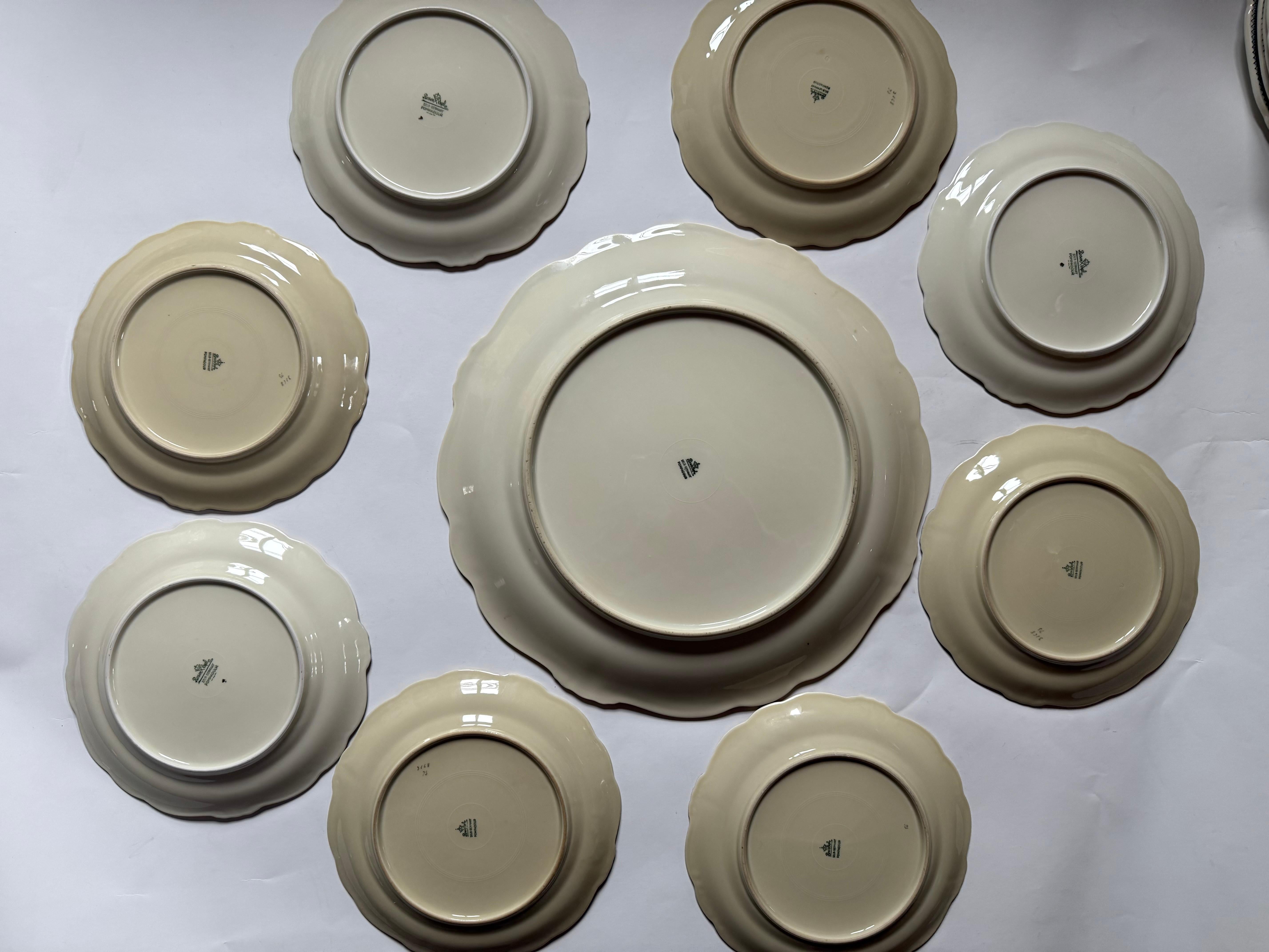 Rosenthal Pompadour porcelana vintage 8 + 1 en venta 5