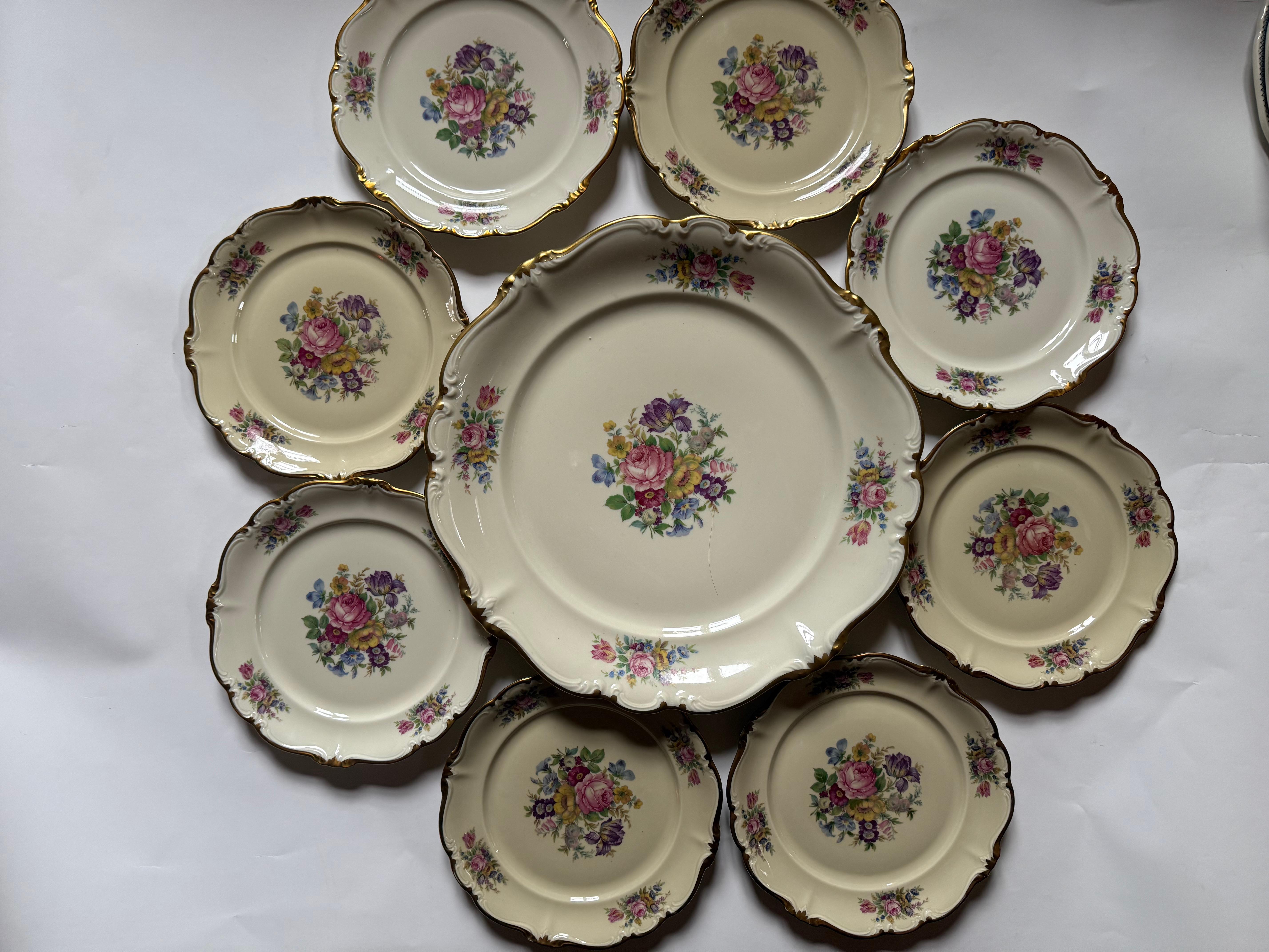 Rosenthal Pompadour porcelana vintage 8 + 1 en venta 8