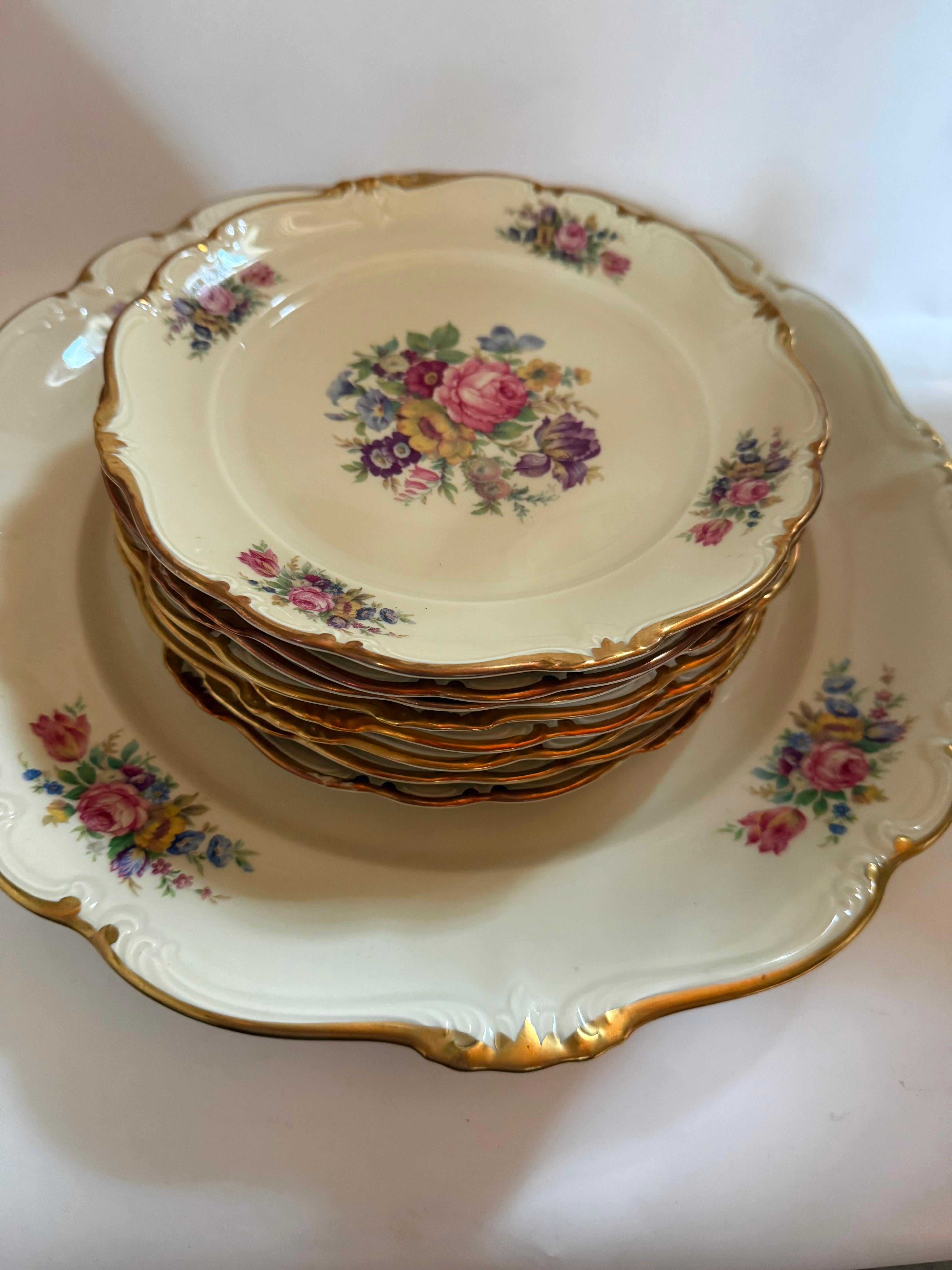 Rosenthal Pompadour porcelana vintage 8 + 1 en Bueno estado para la venta en Uppsala , SE