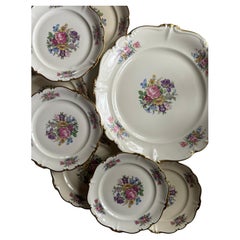 Rosenthal Pompadour vintage in porcellana 8 + 1