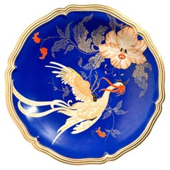 Plato de centro de mesa de porcelana Rosenthal Decoración Chippendale Años 40