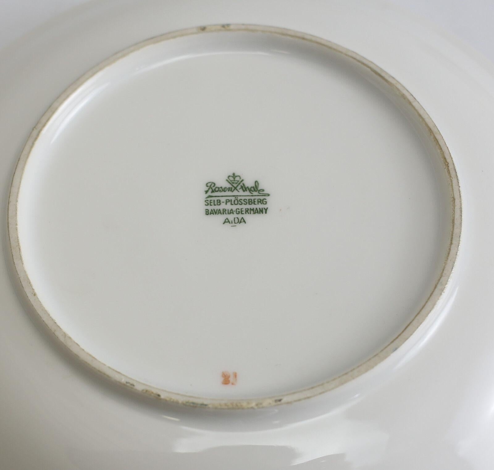 Rosenthal Porcelain Covered Butter Dish Aida Monogramm Saddam Hussein Al Naseri For Sale 1