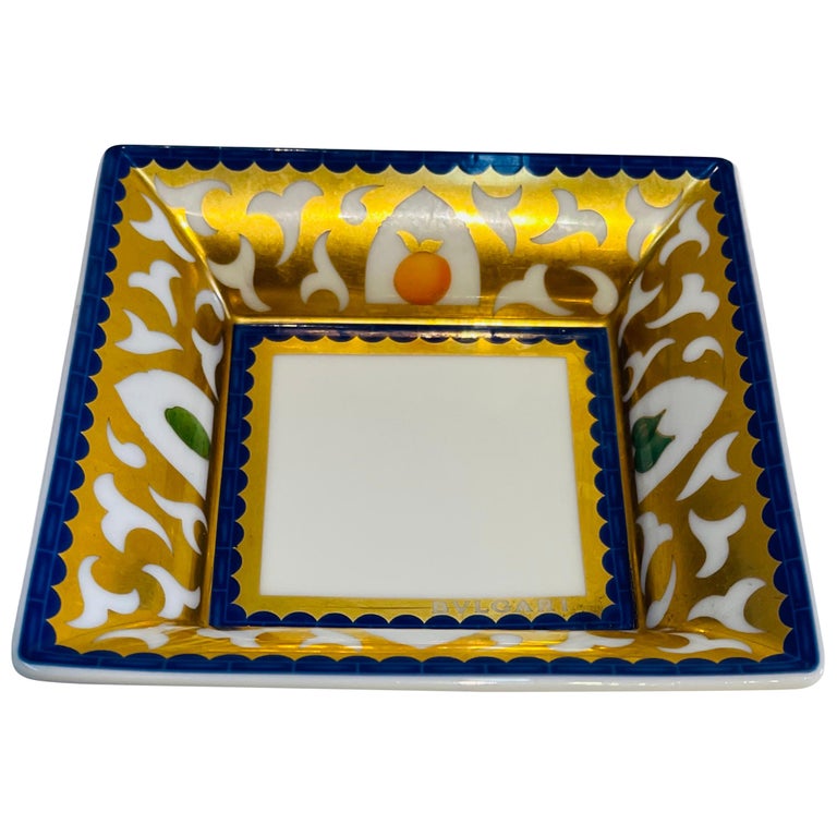 Rosenthal Porcelain Decor Plate Designed By Bulgari For Sale at