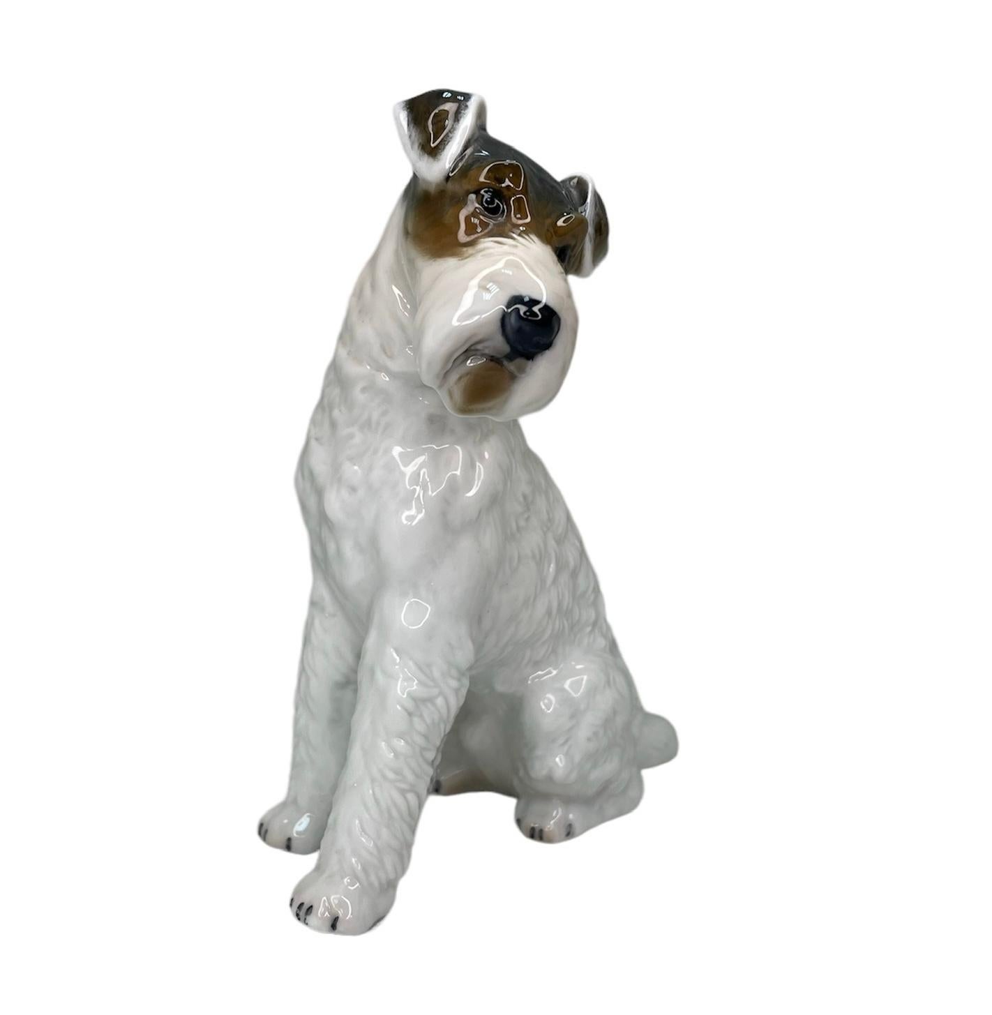Rosenthal Porcelain Figurine Of A Fox Terrier Dog For Sale 1